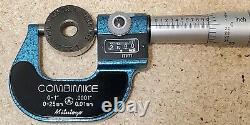 Mitutoyo No. 159-211 Combimike 0 to 1 and 0 mm to 25 mm outside micrometer