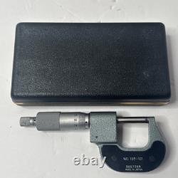 Mitutoyo No. 193-101 Digit Outside Micrometer Ratchet Stop 0-25mm Range 0.01mm