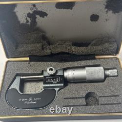 Mitutoyo No. 193-101 Digit Outside Micrometer Ratchet Stop 0-25mm Range 0.01mm