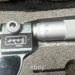 Mitutoyo No. 193-101 Digit Outside Micrometer Ratchet Stop 0-25mm Range 0.01mm