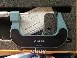 Mitutoyo No. 193-214 Digital Outside Micrometer 3-4 Range great condition