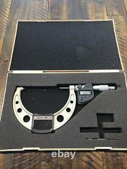 Mitutoyo No. 293-350 4-5 Digital Micrometer. 0001