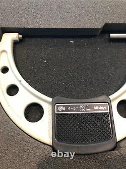 Mitutoyo No. 293-350 4-5 Digital Micrometer. 0001