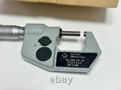 Mitutoyo No. 293-721-10 0-1 x. 00005 Outside DIGITAL Micrometer Carbide Tip