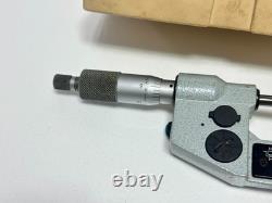 Mitutoyo No. 293-721-10 0-1 x. 00005 Outside DIGITAL Micrometer Carbide Tip