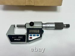 Mitutoyo No. 293-721-10 0-1 x. 00005 Outside DIGITAL Micrometer Carbide Tip