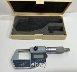 Mitutoyo No. 293-721-30 1 Digital Micrometer X. 00005 Works With Case
