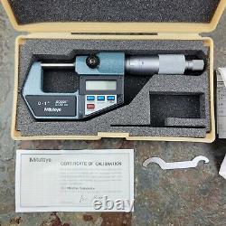 Mitutoyo No. 293-761-10 0-1 Digital Micrometer