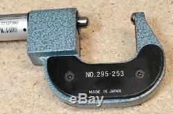 Mitutoyo No. 295-253 digital outside micrometer with rounded faces. 0001