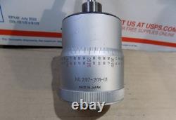Mitutoyo No 297-201-01 micrometer head 0 2 0.0002 carbide tip digit readout