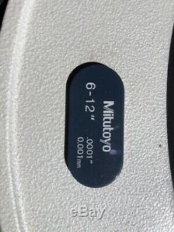 Mitutoyo No. 340-712 Digital Od Micrometer 6 12 Range. 001