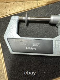 Mitutoyo No. 369-711 Disk Micrometer 0-1.00005