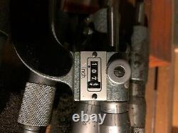 Mitutoyo Outside Micrometer Digit set Vintage dial Series 183 93-925 Wooden Case