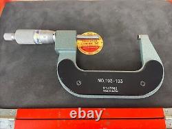 Mitutoyo Outside Micrometer Sets 193-901 M810-75 Made In Japan