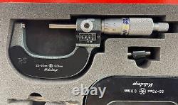 Mitutoyo Outside Micrometer Sets 193-901 M810-75 Made In Japan