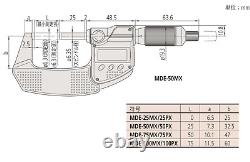 Mitutoyo QuantuMike MDE-25MX 293-140-30 Digital Micrometer Range = 25mm Japan