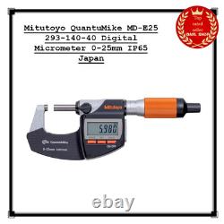 Mitutoyo QuantuMike MD-E25 293-140-40 Digital Micrometer 0-25mm IP65 Japan