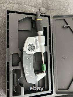 Mitutoyo Quantumike 1-2 Outside Micrometer Half Tenth Resolution. Very Nice