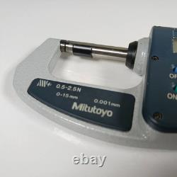 Mitutoyo Soft Touch Digital Micrometer 227-201 CLM1-15QM 0-15mm Japan / BA0611T