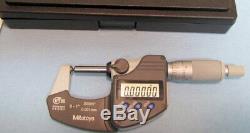 Mitutoyo Spherical 0-1 Face Micrometer Coolant Proof IP-65 Model # 395-371
