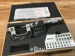 Mitutoyo Thread Micrometer 326-351-10 with anvils