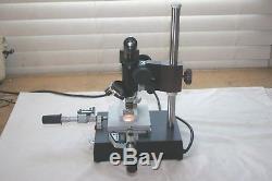 Mitutoyo Toolmakers Dual Digital Micrometer Leica Electric Microscope Monocular