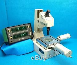 Mitutoyo Toolmakers Microscope + Mitutoyo Digital Readout + Micrometer Heads 164