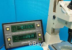 Mitutoyo Toolmakers Microscope + Mitutoyo Digital Readout + Micrometer Heads 164