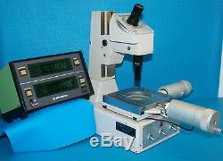 Mitutoyo Toolmakers Microscope + Mitutoyo Digital Readout + Micrometer Heads 164
