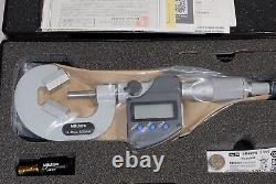 Mitutoyo V-Anvil + Groove Digital Micrometer 10-25mm 0.001mm 3 Flute Taps Cutter