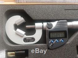 Mitutoyo V-anvil digital 1 micrometer great condition