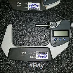 Mitutoyo digital micro meter set 0 4