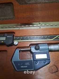 Mitutoyo digital micrometer and Caliper set