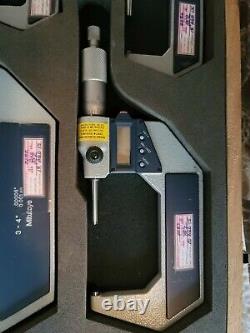 Mitutoyo digital micrometer set