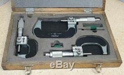 Mitutoyo digital micrometer set 0 to 3 No. 193-923