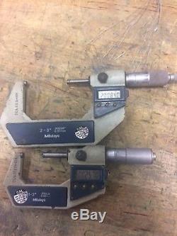 Mitutoyo micrometer. 1-2 and 2-3 digital. Works great and in good shape