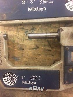 Mitutoyo micrometer. 1-2 and 2-3 digital. Works great and in good shape