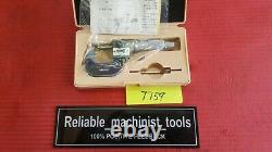 NEW MITUTOYO SPHERICAL MICROMETER DIGIT COUNTER 0-1 tube thickness od (T159)