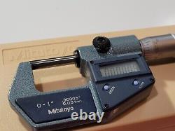 NEW Mitutoyo Digimatic Digital Micrometer-Case-Box-Battery 293-761-30 1/. 001mm