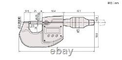 NEW? Mitutoyo Digimatic Micrometer High Accuracy 025mm MDH-25MB 293-100-10