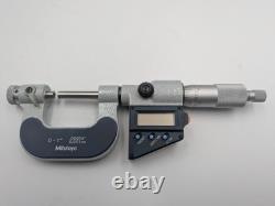NEW-Mitutoyo Digital Screw Thread Micrometer 326-711-30 Inch/Metric, 0-25mm/0-1