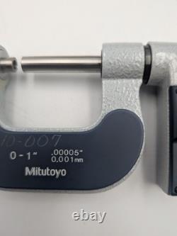 NEW-Mitutoyo Digital Screw Thread Micrometer 326-711-30 Inch/Metric, 0-25mm/0-1