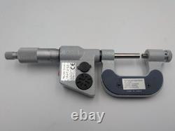 NEW-Mitutoyo Digital Screw Thread Micrometer 326-711-30 Inch/Metric, 0-25mm/0-1