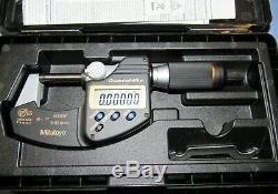 NEW! Mitutoyo QuantumMike Digital Micrometer, (IP65) 0.001mm, 0.00005