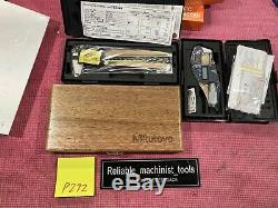 NEW SET Digital Mitutoyo 6in Caliper And 0-1 In Outside Micrometer Ip65/P272
