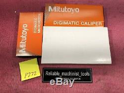 NEW SET Digital Mitutoyo 6in Caliper And 0-1 In Outside Micrometer Ip65/P272