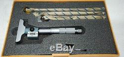 NICE MITUTOYO No. 229-127 DIGIT DEPTH MICROMETER & CASE