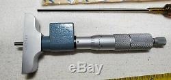 NICE MITUTOYO No. 229-127 DIGIT DEPTH MICROMETER & CASE