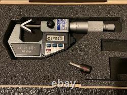 NICE Mitutoyo Micrometer V ANVIL Digimatic 314-711 VM3.6 DM. 05.6 withAccsrs