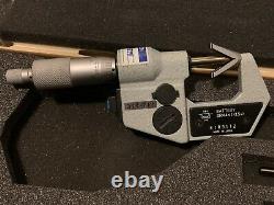 NICE Mitutoyo Micrometer V ANVIL Digimatic 314-711 VM3.6 DM. 05.6 withAccsrs